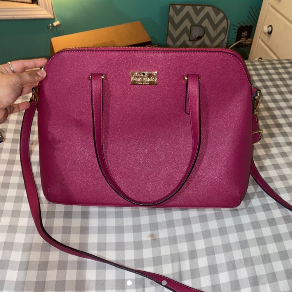 KATE SPADE fushia pink med/large purse